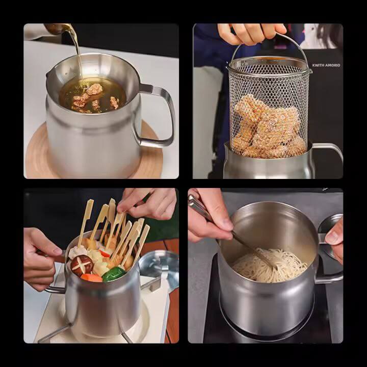 FryPan™ | Friggi in modo più intelligente, con meno spreco di olio.