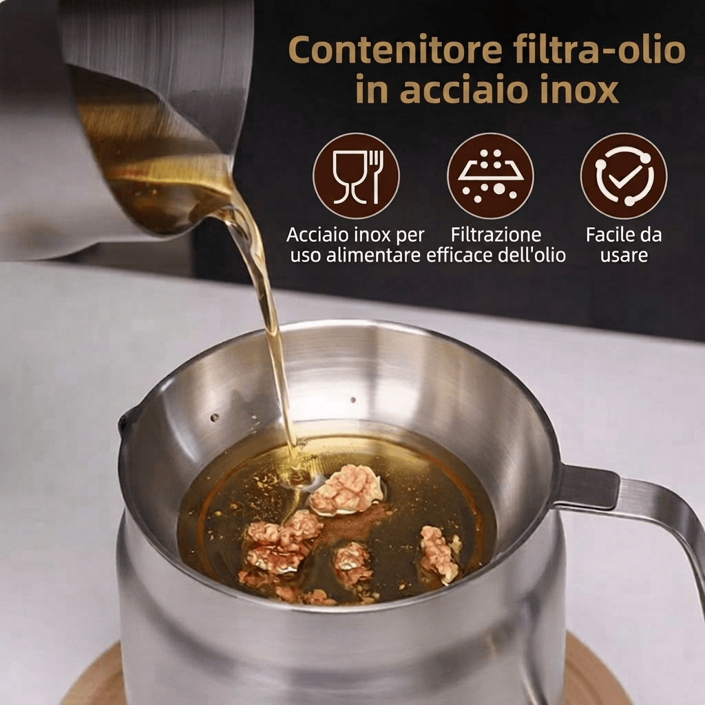 FryPan™ | Friggi in modo più intelligente, con meno spreco di olio.